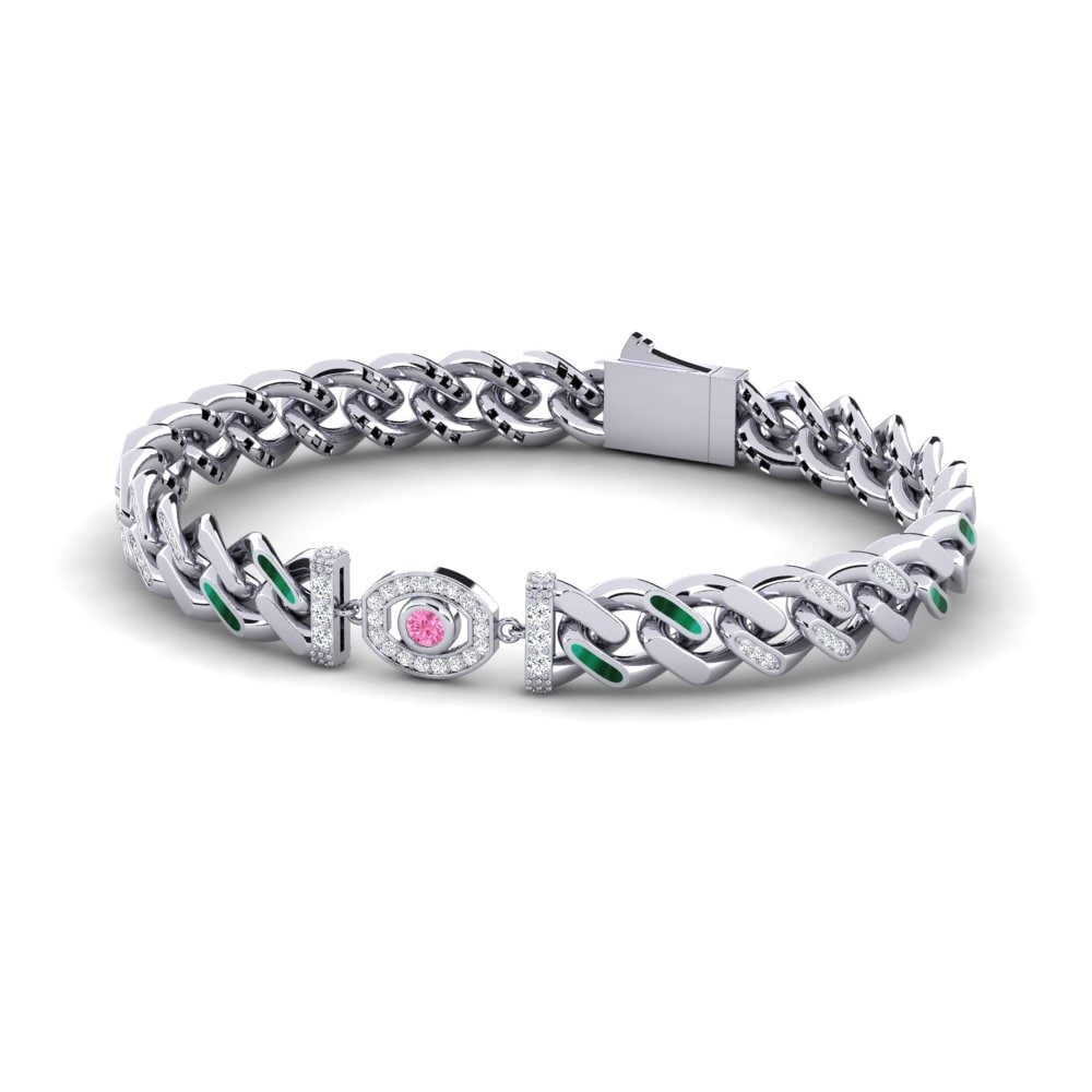 Pink Sapphire Women's Bracelet Jonaln