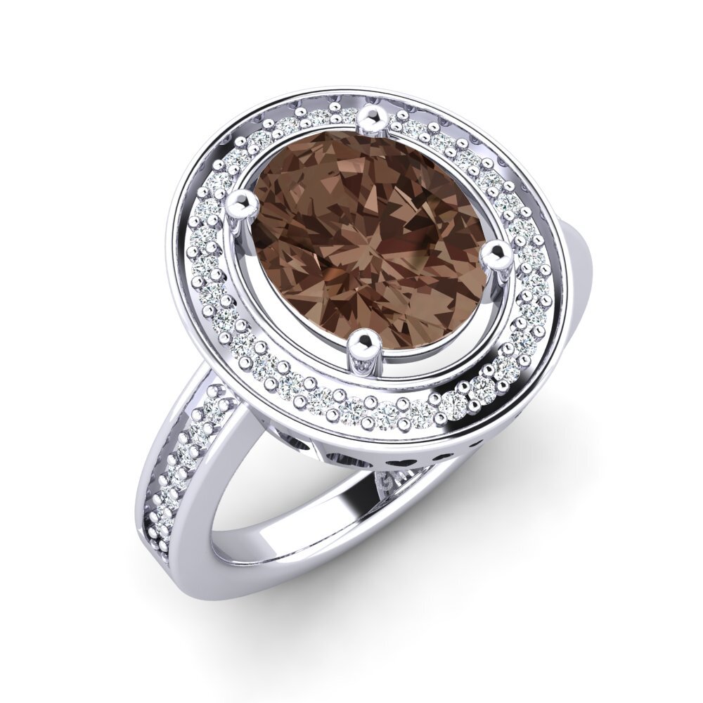 Smoky Quartz Engagement Ring Jonaris