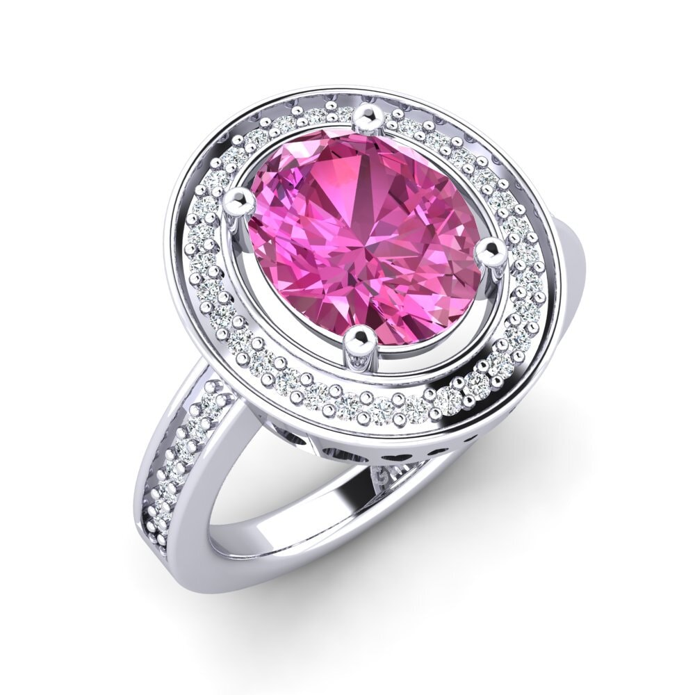 Pink Topaz Engagement Ring Jonaris