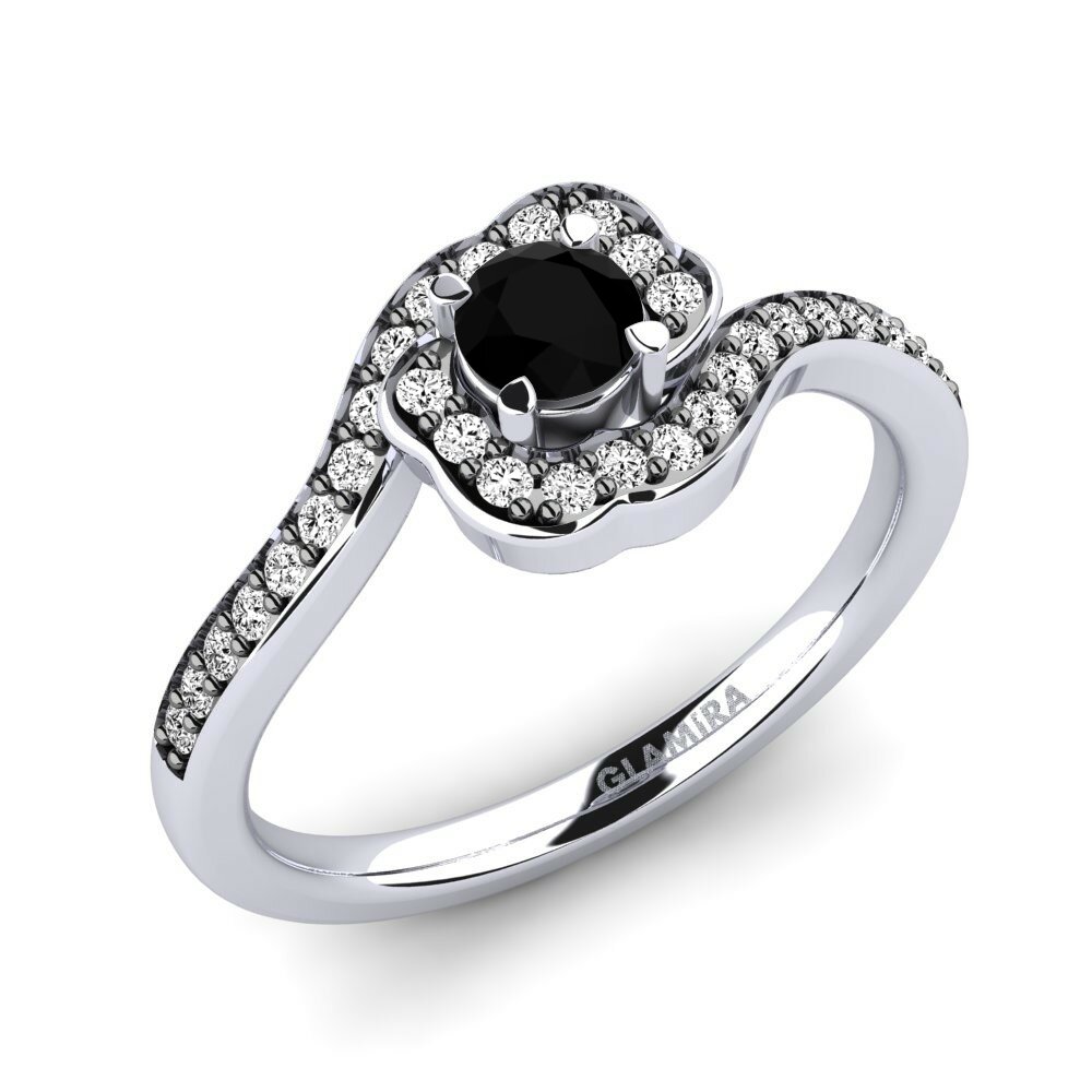 Onyx Noir Bague de fiançailles Jonna 0.25 crt