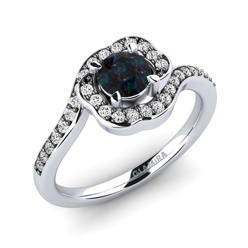 Black Opal Engagement Ring Jonna 0.5 crt