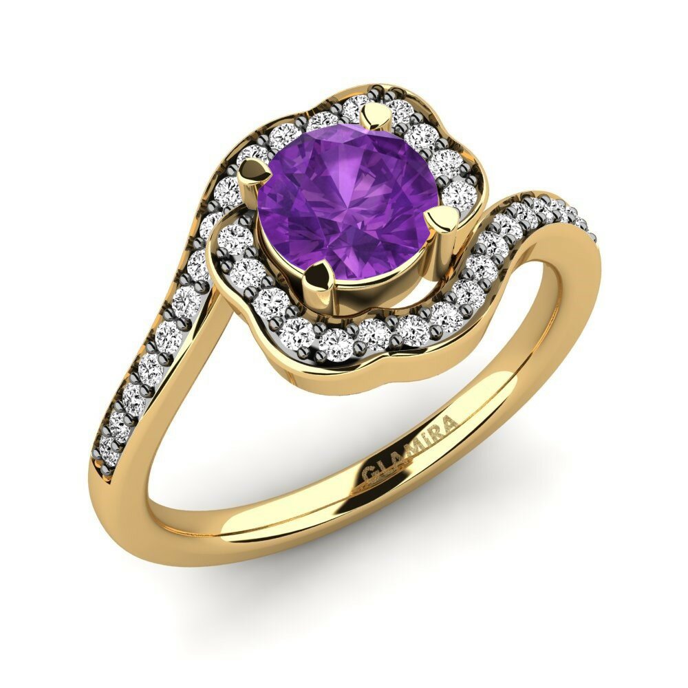 Améthyste Bague de fiançailles Jonna 0.8 crt