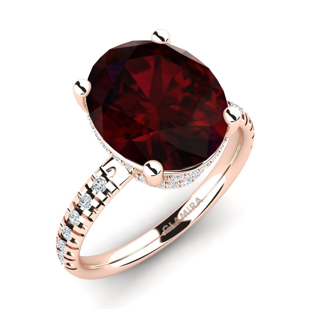 9k Oro Rosa Anillo Josafina