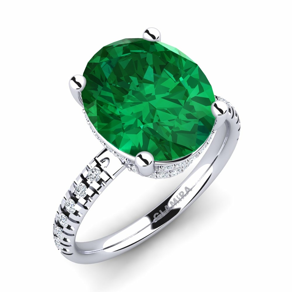 Nhẫn Josafina Đá Emerald (Đá nhân tạo)