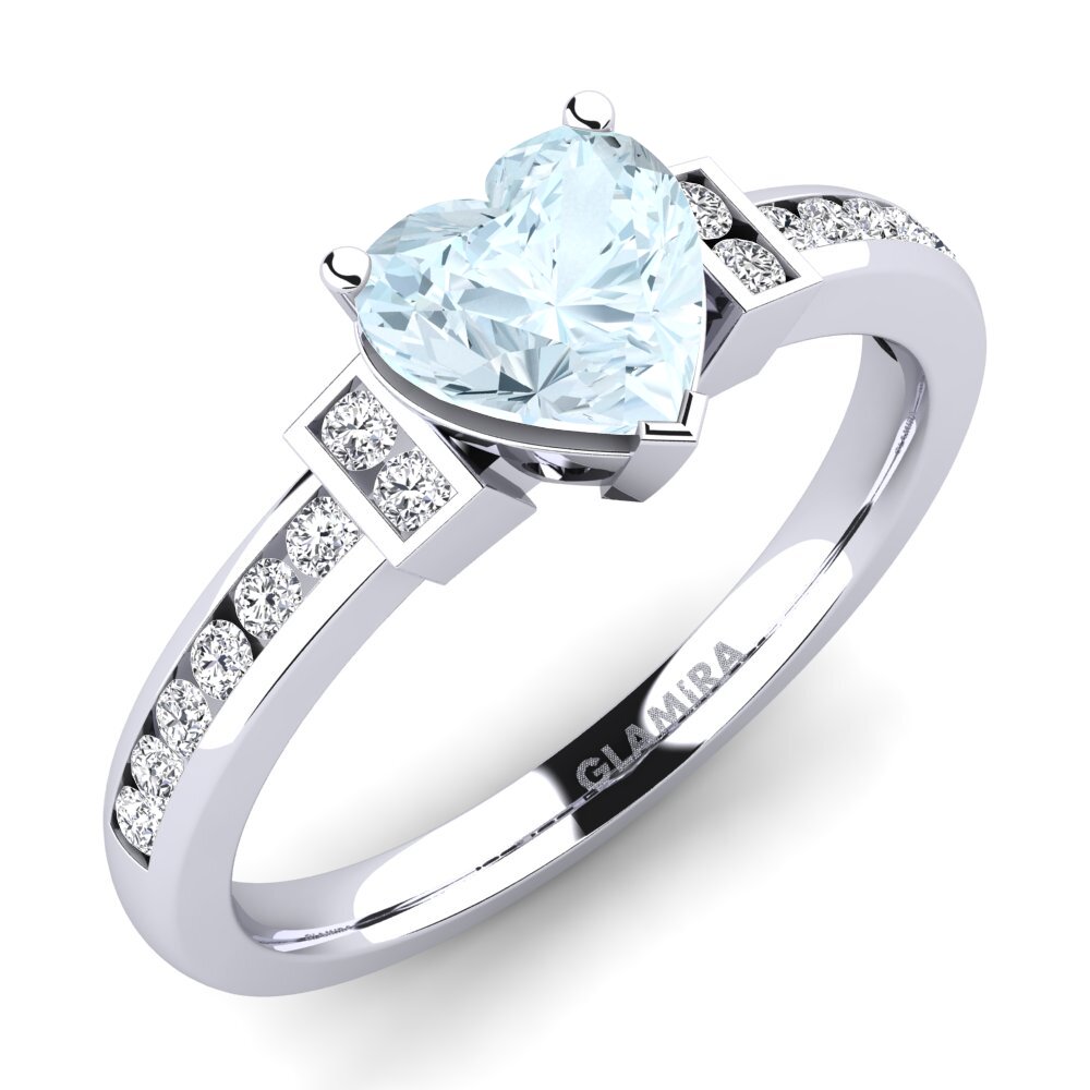 Aquamarine Engagement Ring Josephine
