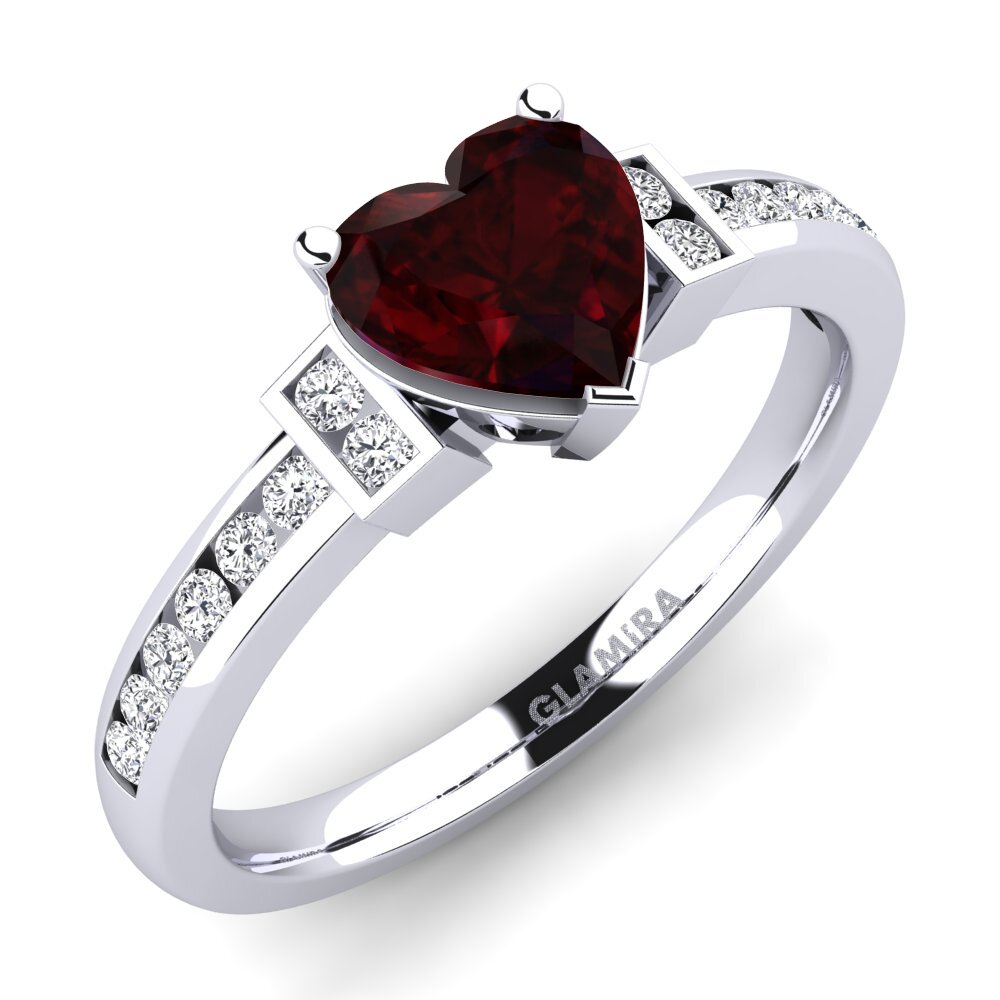 Garnet Engagement Ring Josephine