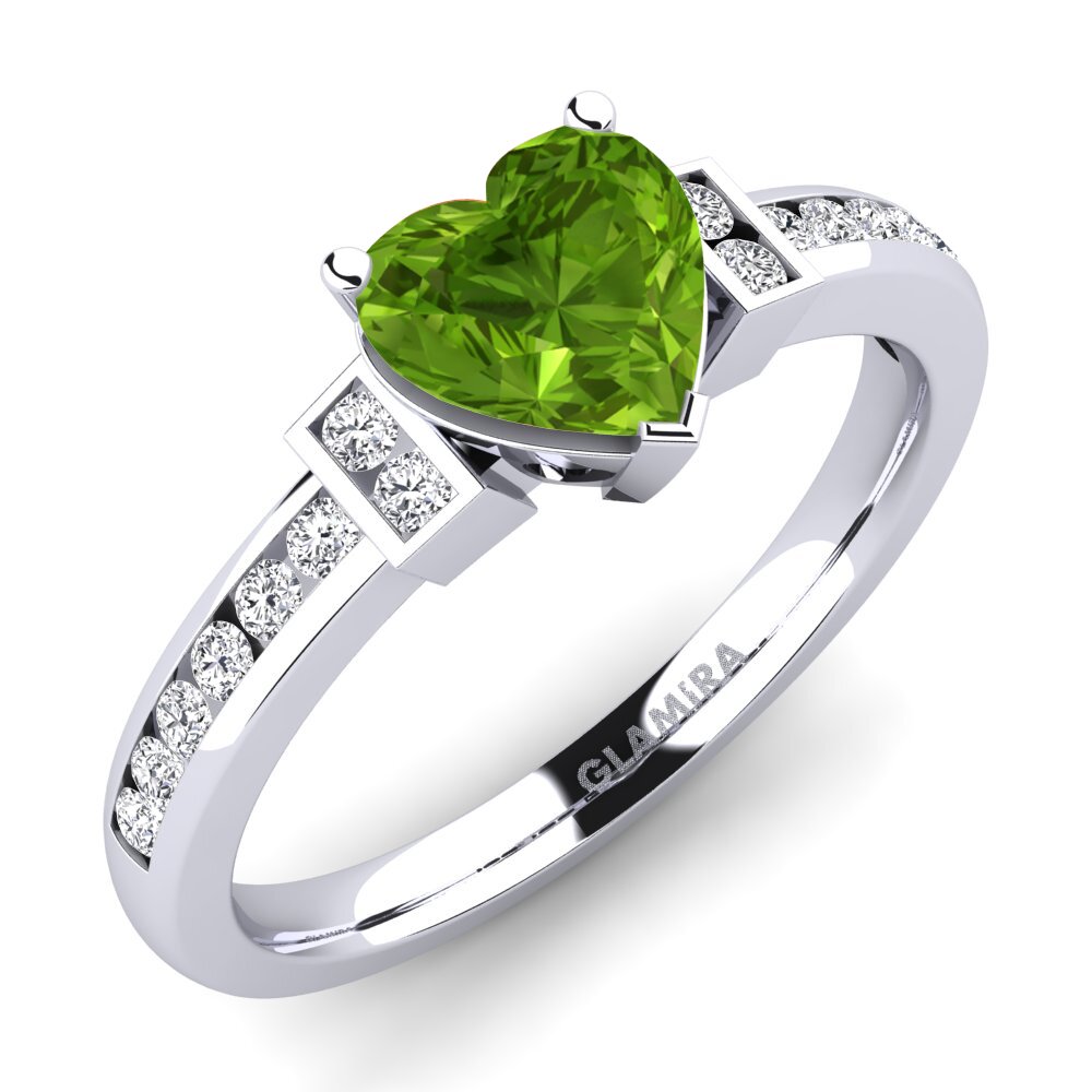 Peridot Engagement Ring Josephine