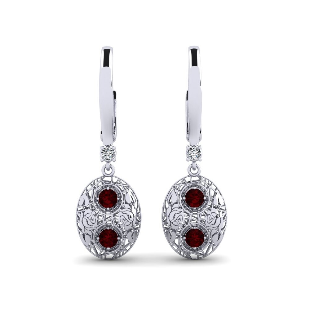 Garnet Women's Earring Josunee