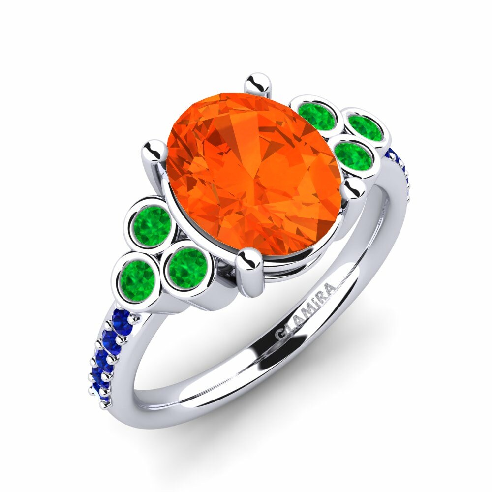 Fire-Opal Engagement Ring Joulaya