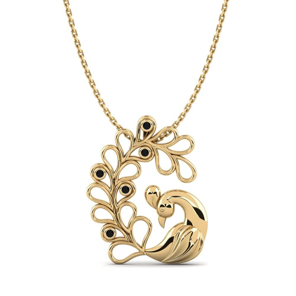 Diamante Negro Colgante de Mujer Jourba