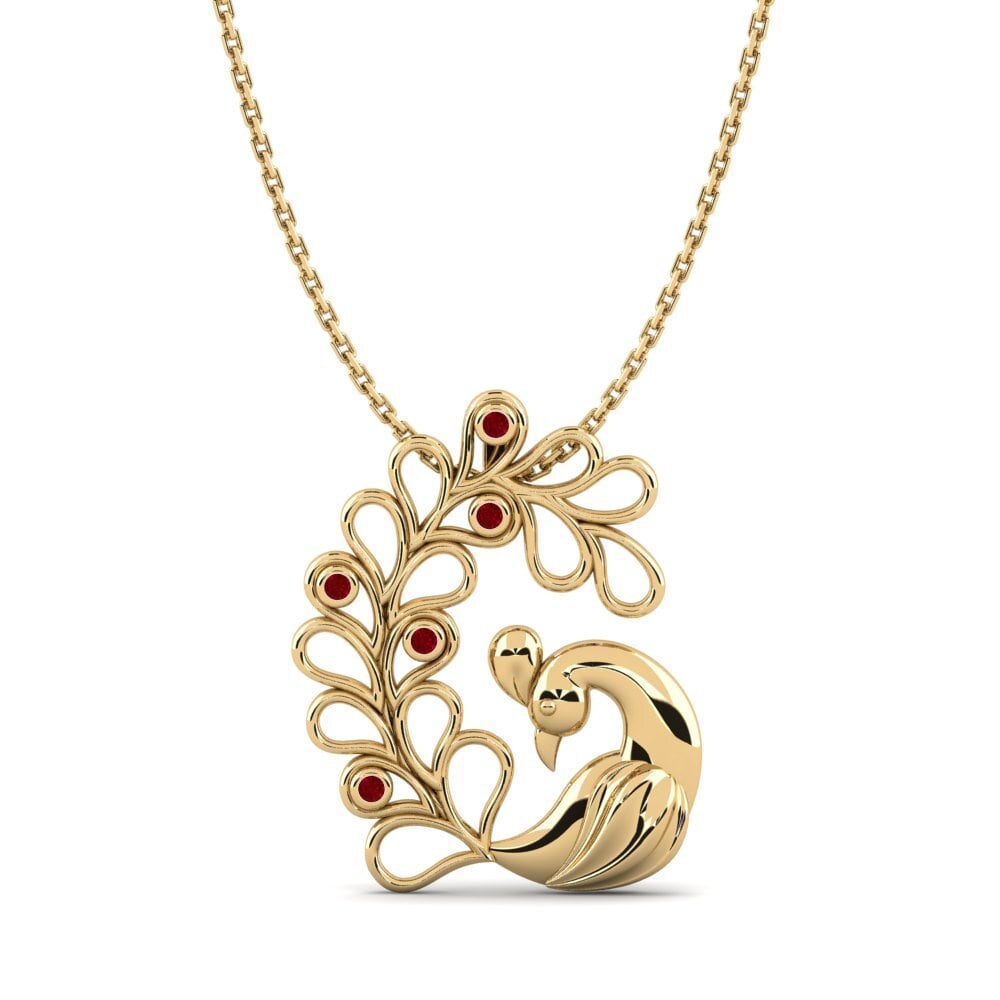 Red Zirconia Women's Pendant Jourba
