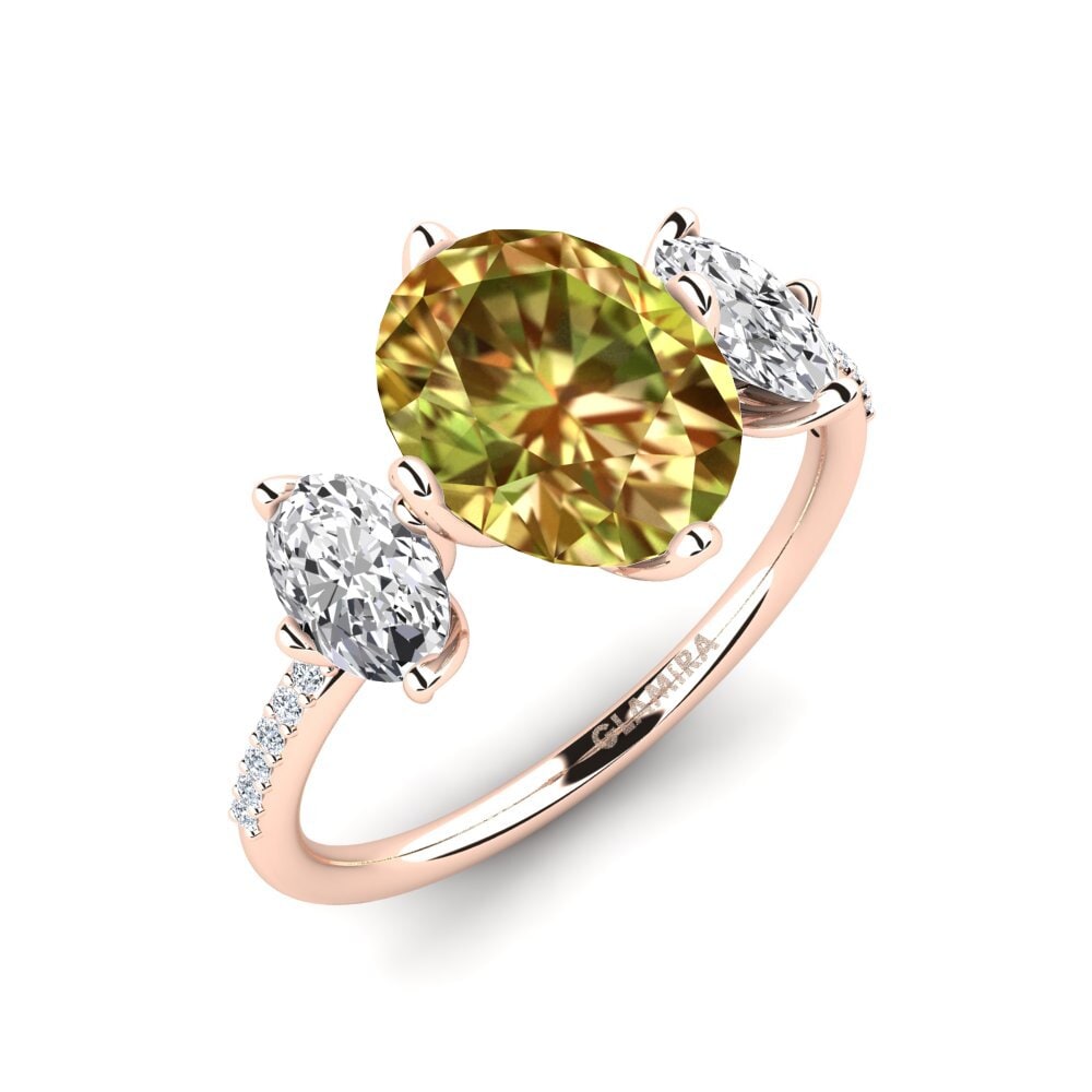 9k Rose Gold Sultan Stone Engagement Ring Jovelle