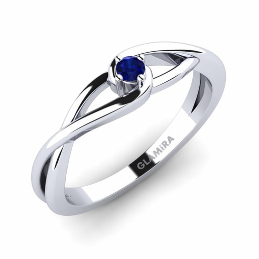 Ring Joy 0.07 crt 585 White Gold & Sapphire