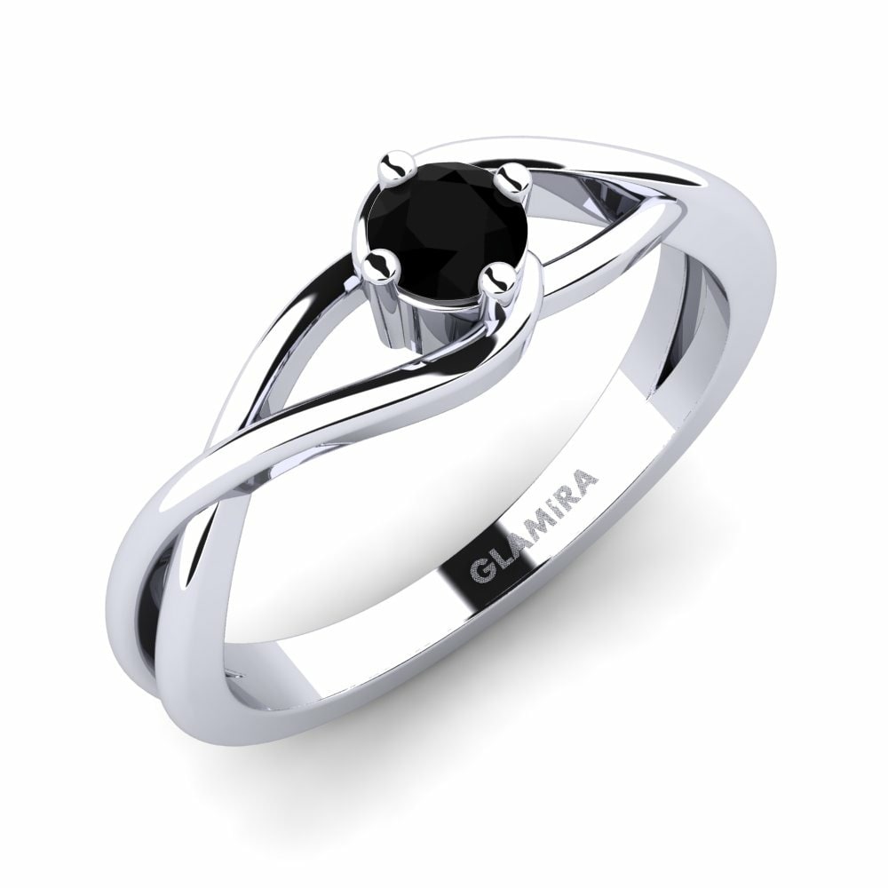 Black Onyx Engagement Ring Joy 0.25crt