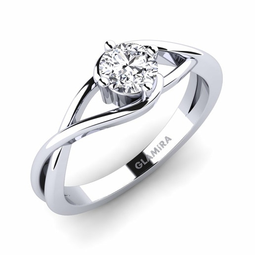 Ring Joy 0.5 crt 585 White Gold & Lab Grown Diamond