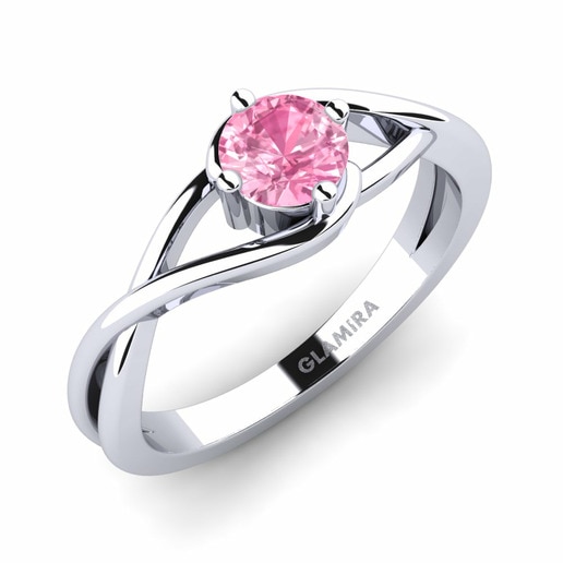 Ring Joy 0.5crt 585 White Gold & Pink Sapphire