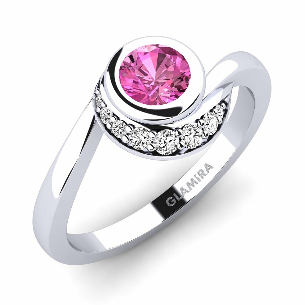 Pink Topaz Engagement Ring Joyce