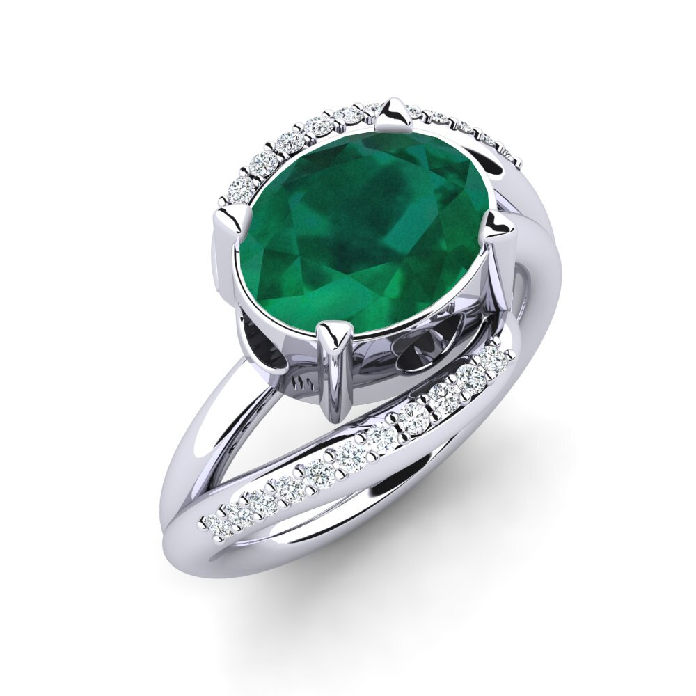 Émeraude Bague de fiançailles Juelisa