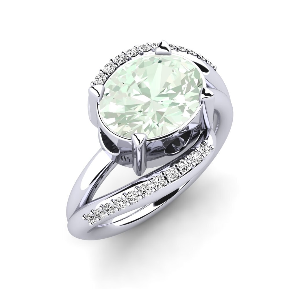 Green Amethyst Engagement Ring Juelisa