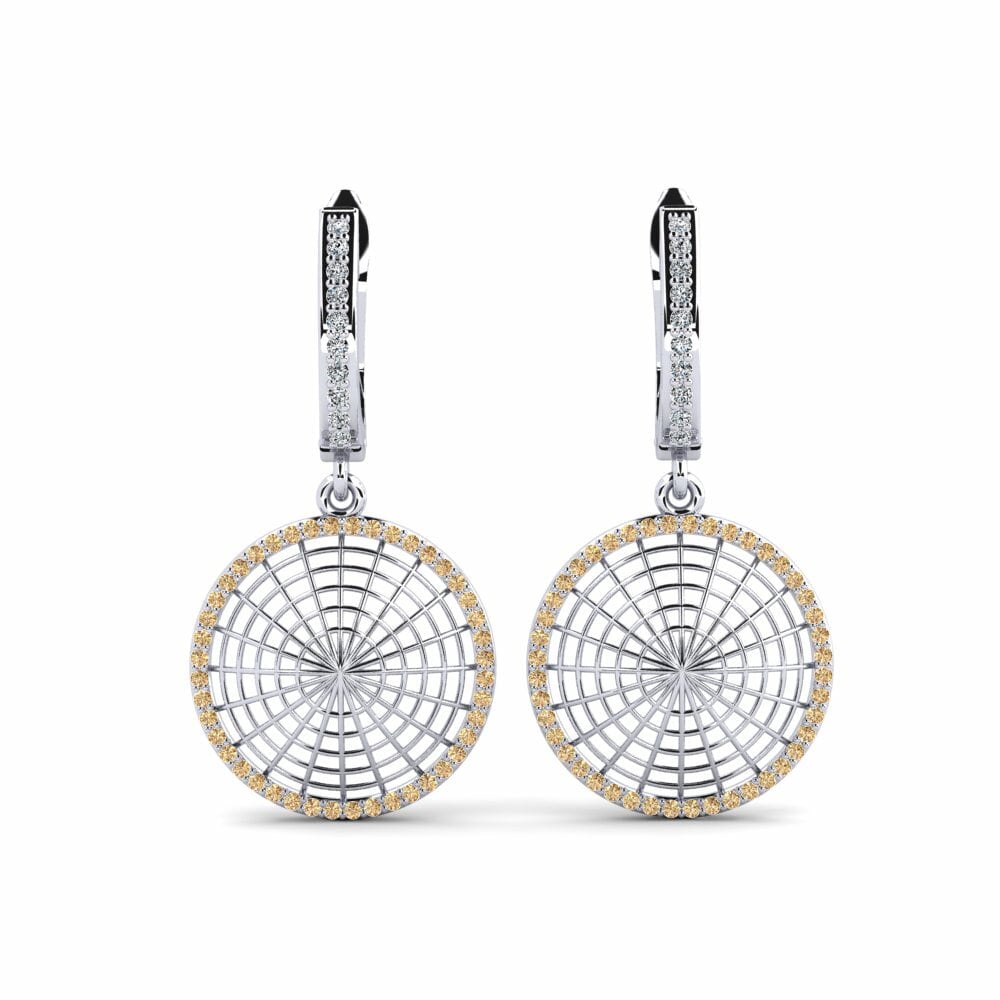 Diamante Marrón Pendiente de mujer Jugula
