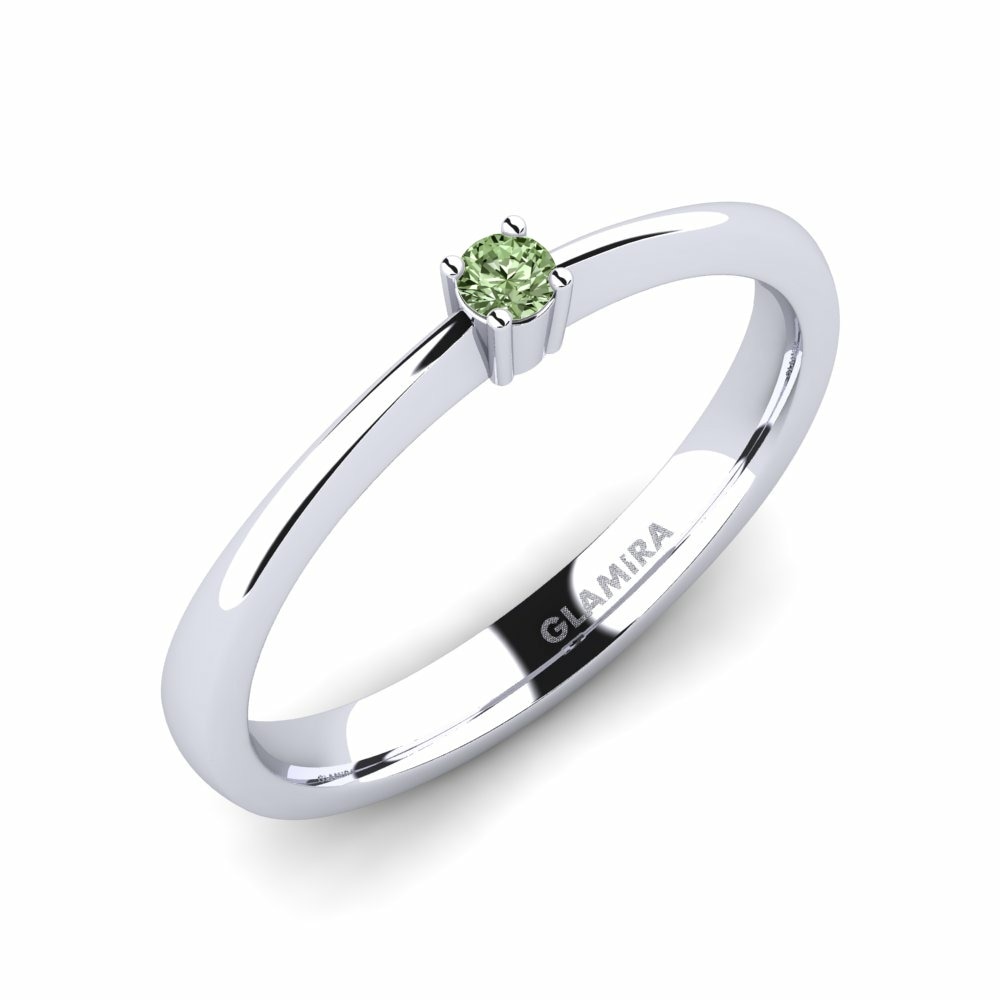 Green Diamond Engagement Ring Julia 0.05 crt