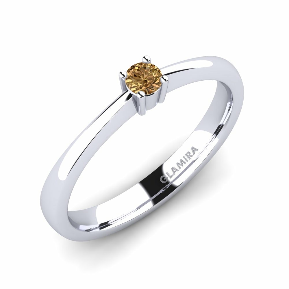 Brown Diamond Engagement Ring Julia 0.1 crt