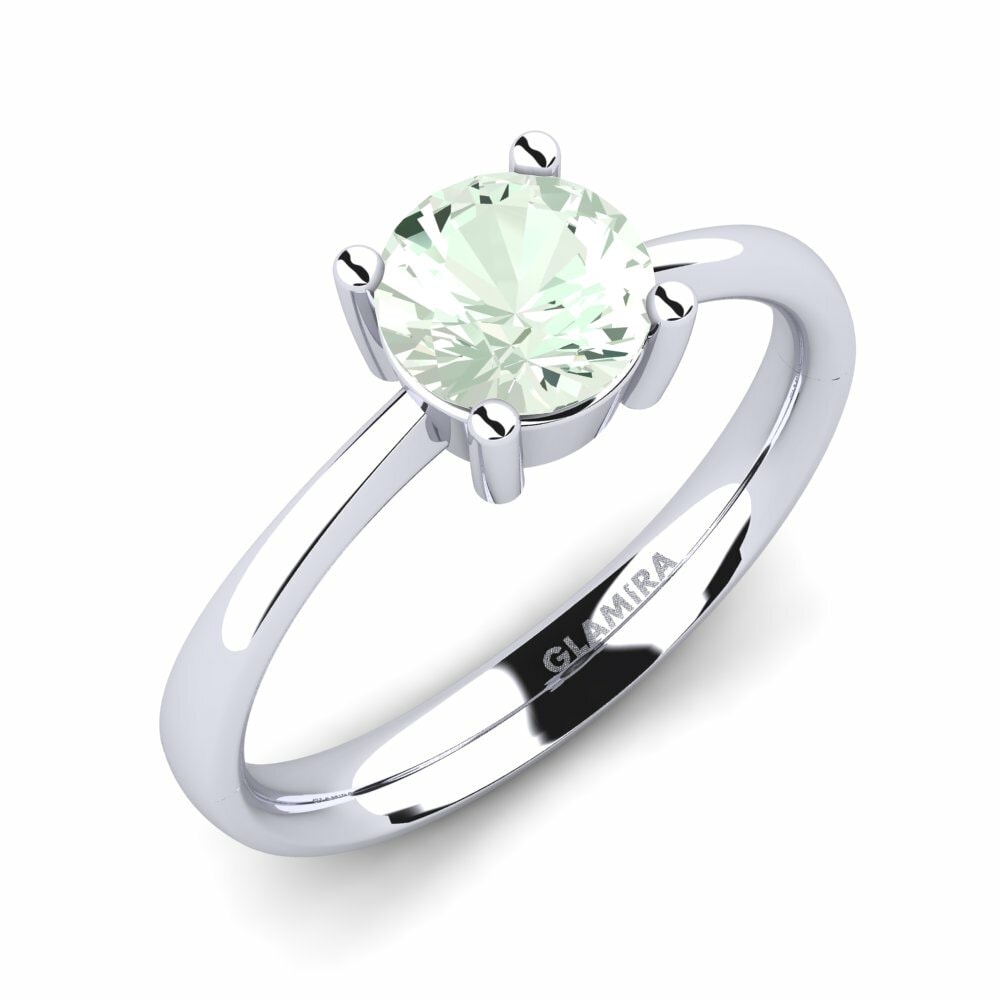 Anillo de compromiso Julia 1.0 crt Amatista verde