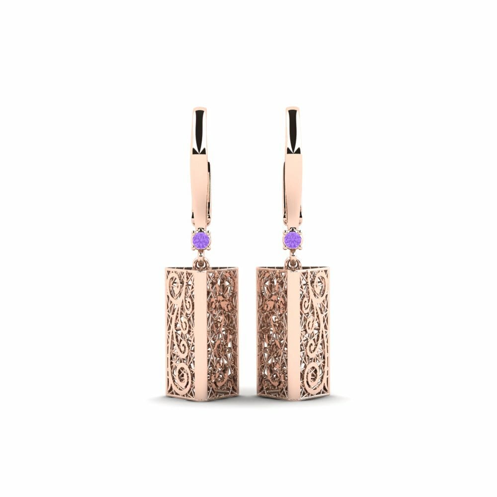 14k Oro Rosa Pendiente de mujer Julisant