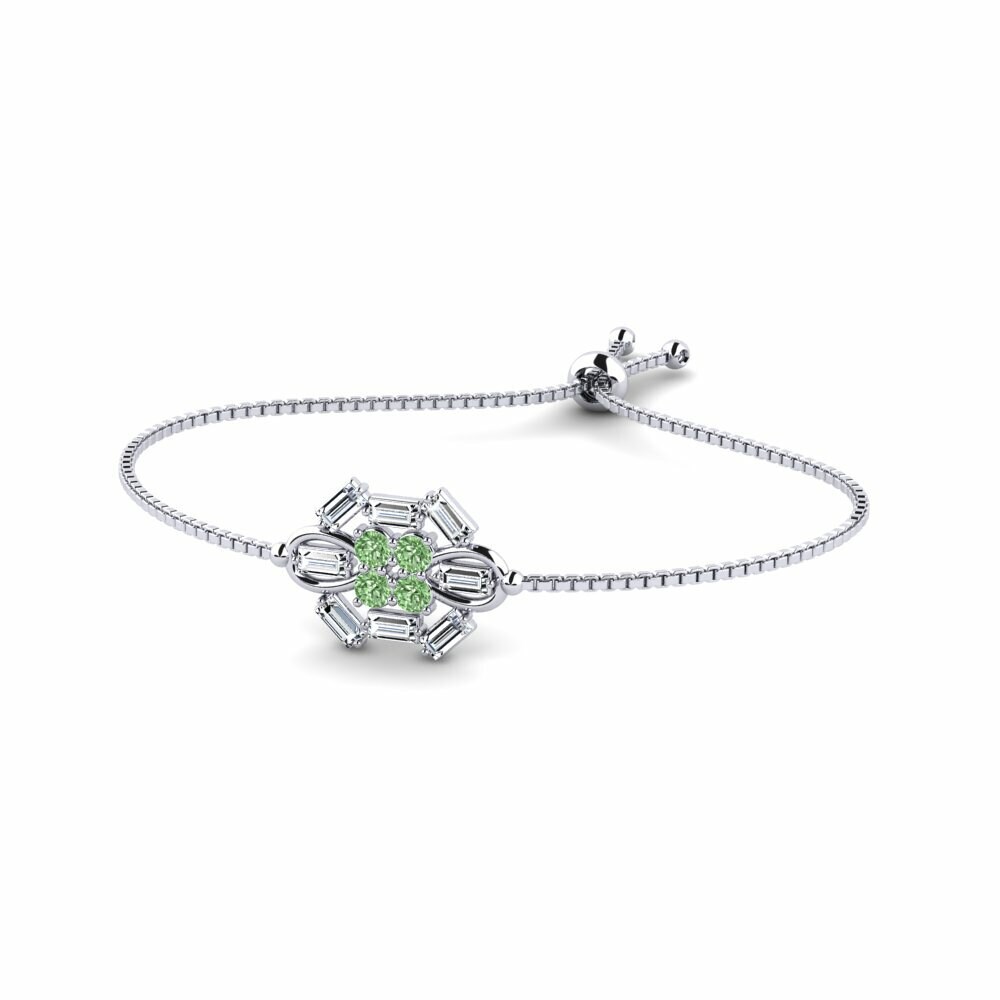 Diamant Vert Bracelet pour femme Jumeau