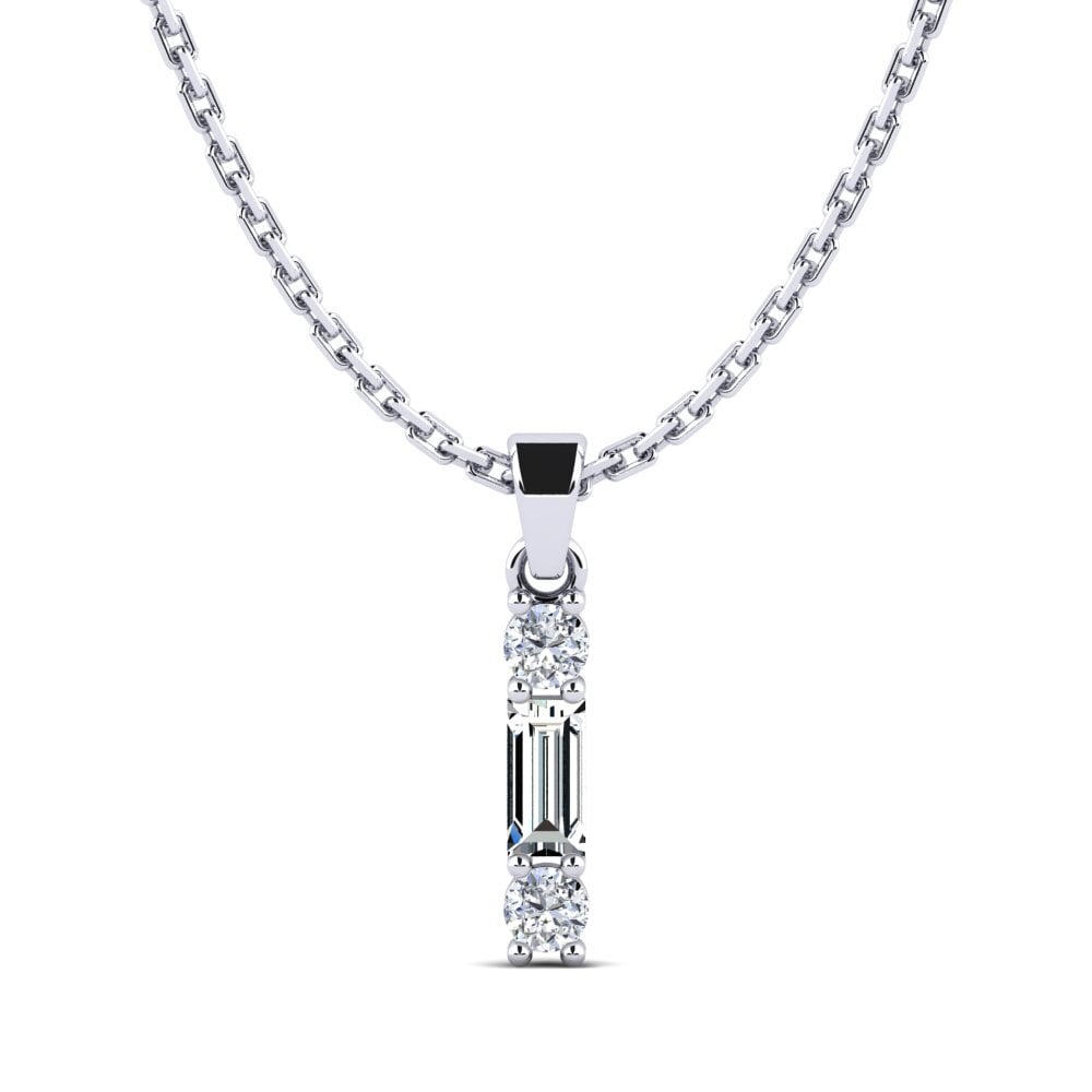 White Silver Zirconia Women's Pendant Jumpro