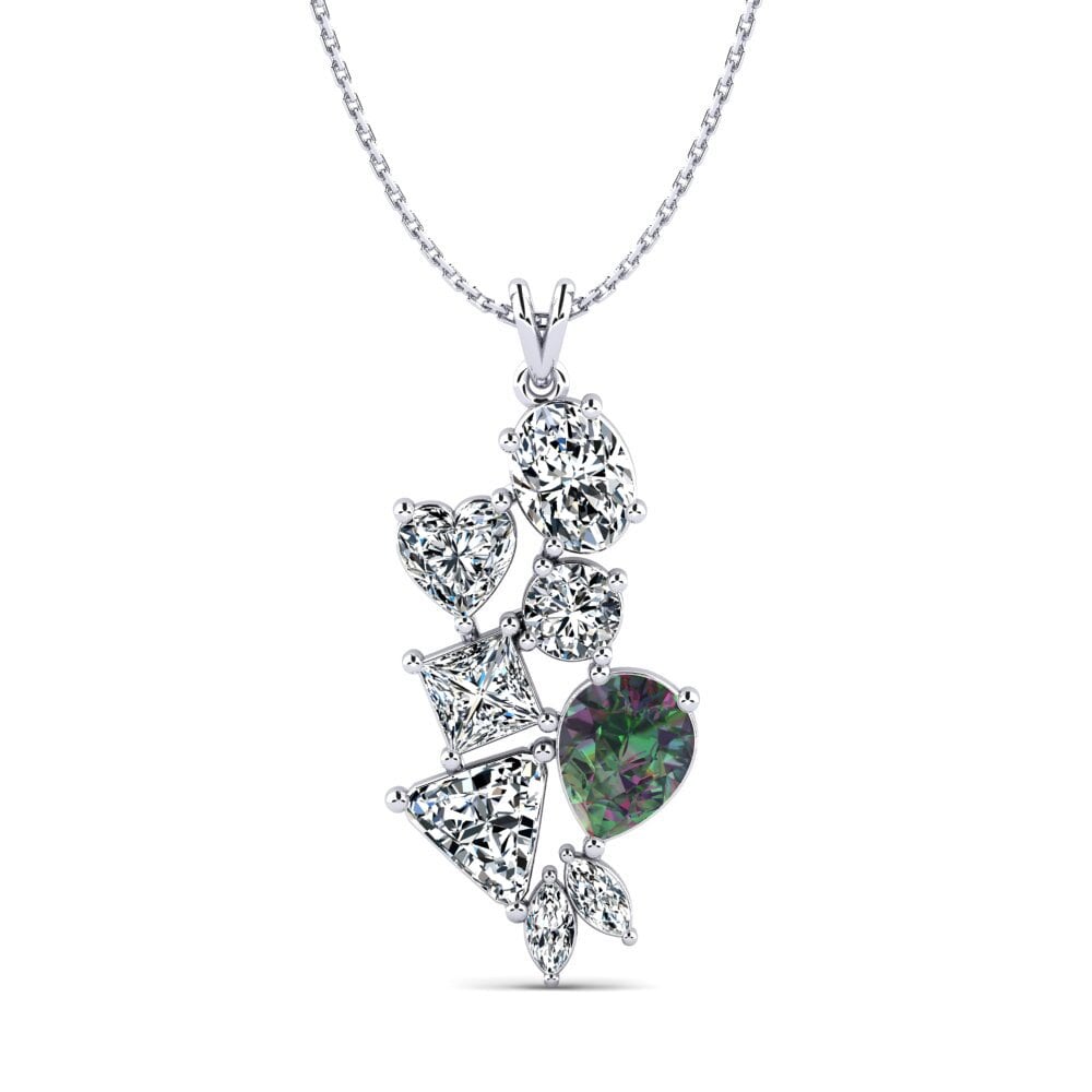 Pear Mystic Topaz Women's Pendant Junita