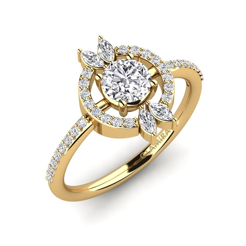 Diamant De Synthèse Bague de fiançailles Junte
