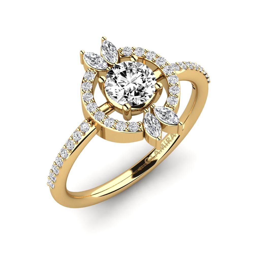 Moissanite Bague de fiançailles Junte
