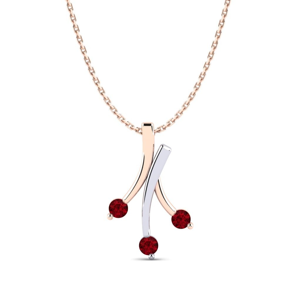 9ct Rose & White Gold Women's Pendant Juterike