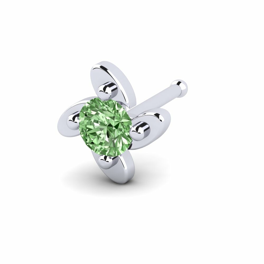 Groene Diamant Neus Pin Juxtar