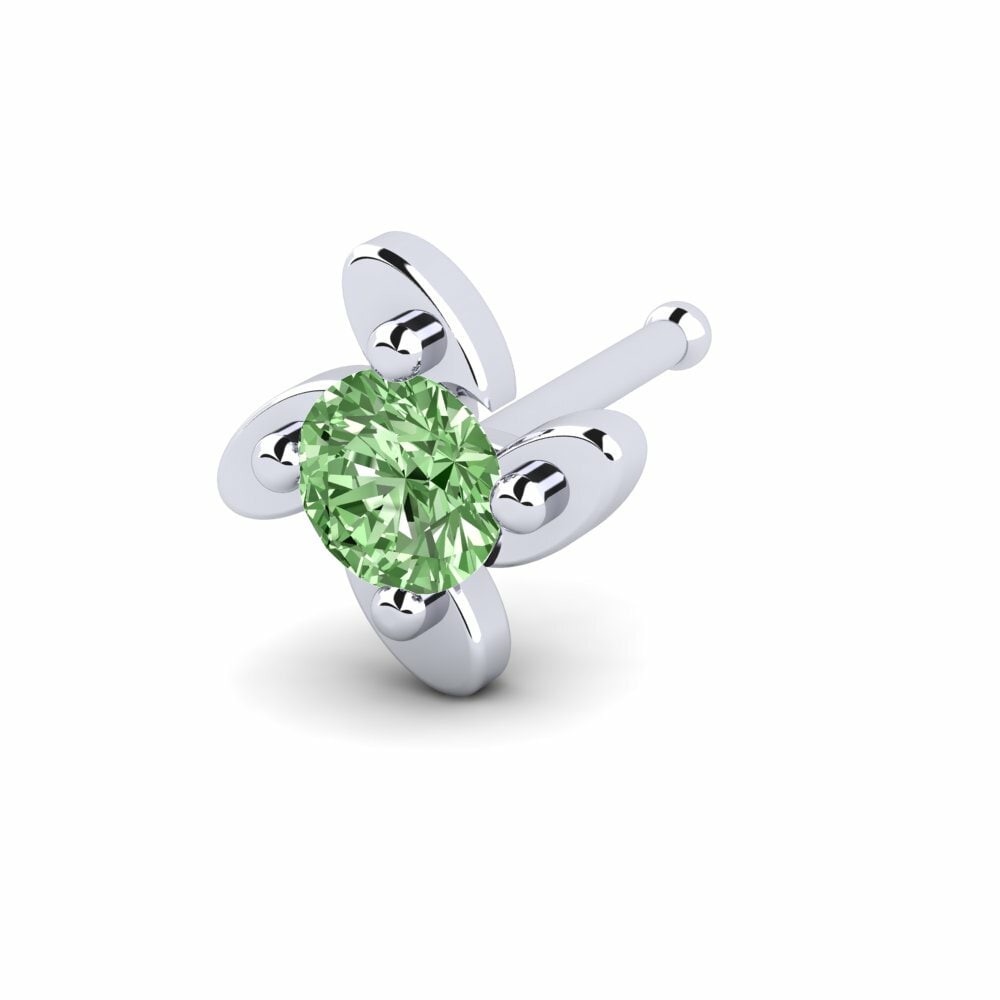 Green Diamond Nose Pin Juxtar