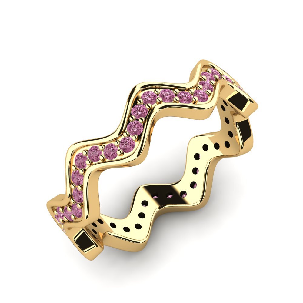 Or Jaune 14k Grenat de Rhodolite Bague Kael