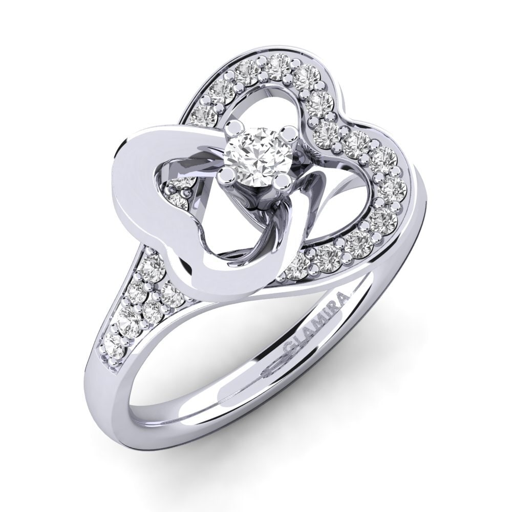 White sapphire Engagement Ring Kailyn 0.1 crt