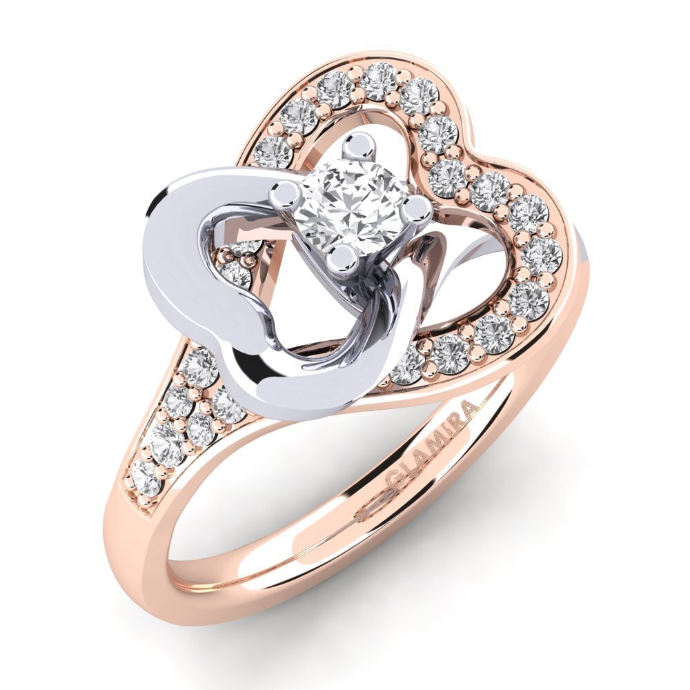 White sapphire Engagement Ring Kailyn 0.16 crt