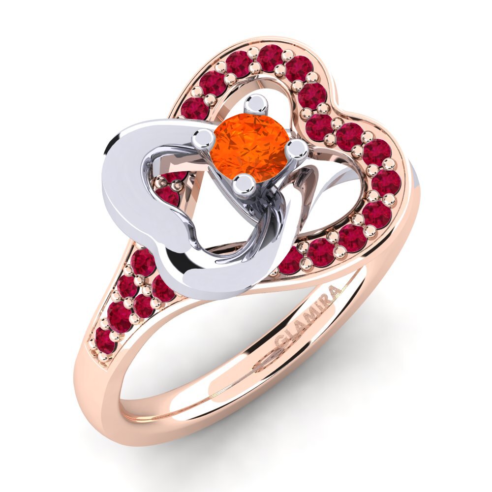 Ópalo Fuego Anillo de compromiso Kailyn 0.16 crt
