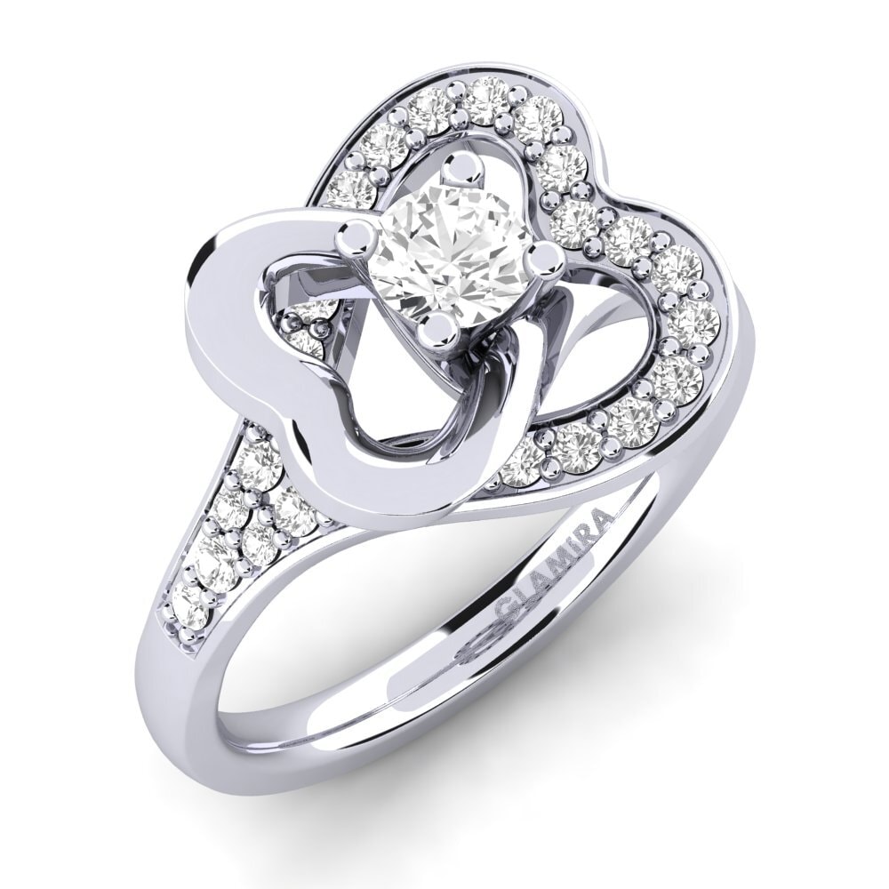 White sapphire Engagement Ring Kailyn 0.25 crt