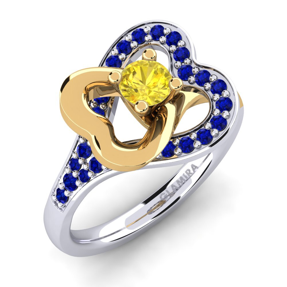 14K White & Yellow Gold Engagement Ring Kailyn 0.25 crt