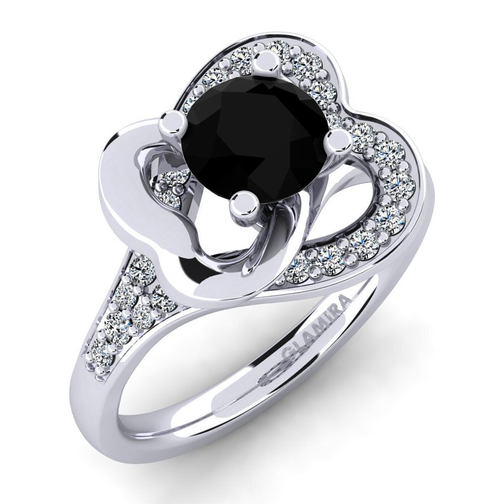 Black Diamond Engagement Ring Kailyn 0.8 crt