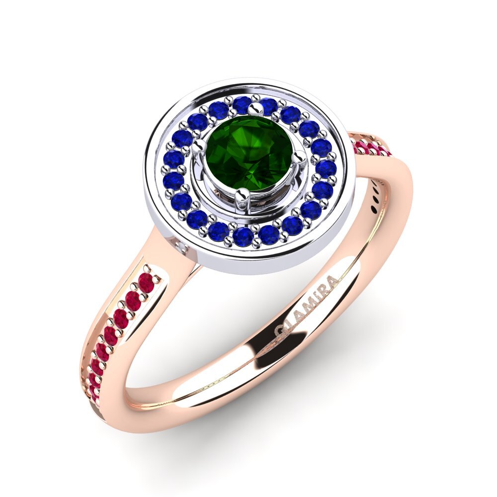 14k Rose & White Gold Engagement Ring Kaisra