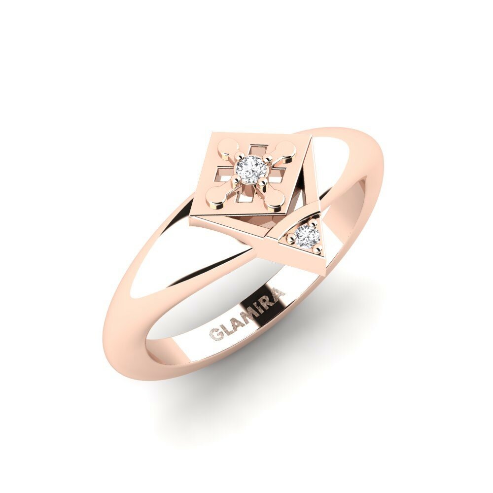 14K Rood Goud Pinkring Kajsa