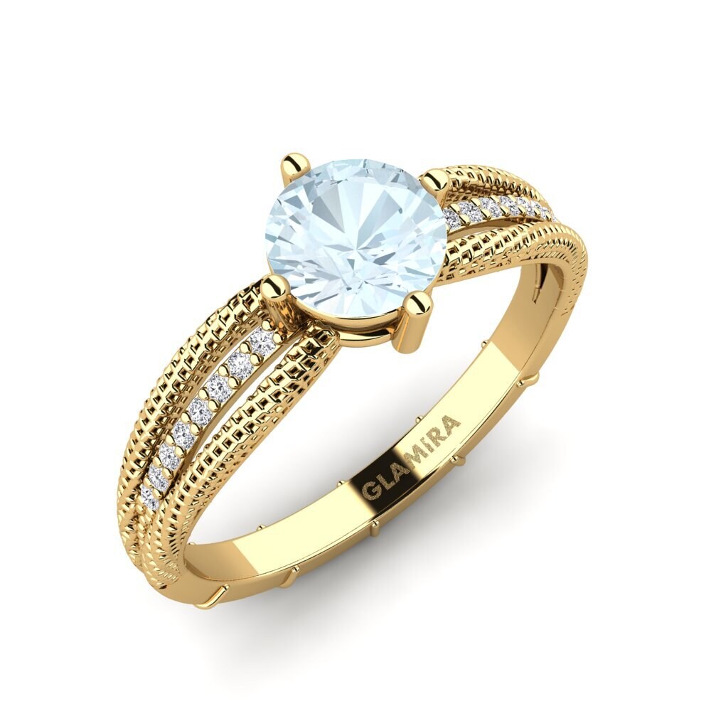 Aquamarine Engagement Ring Kali