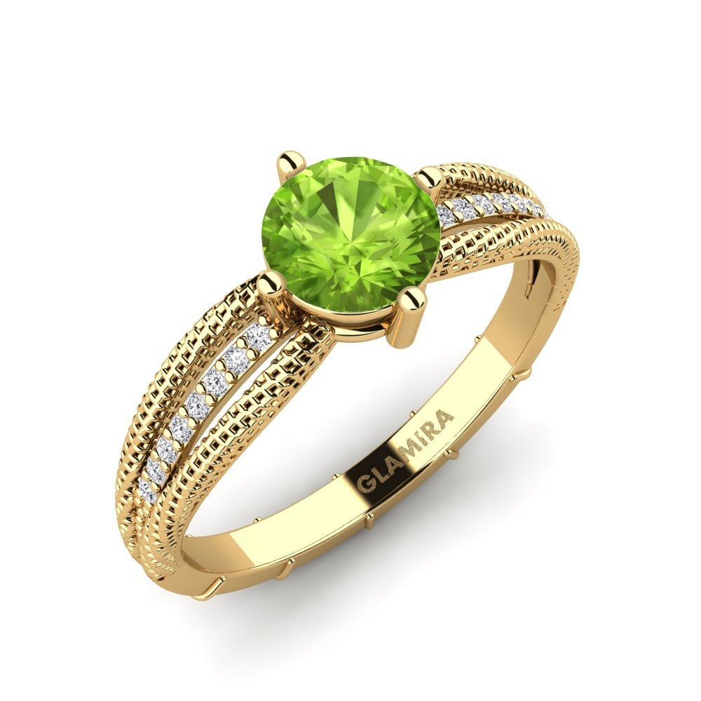 Peridot Engagement Ring Kali