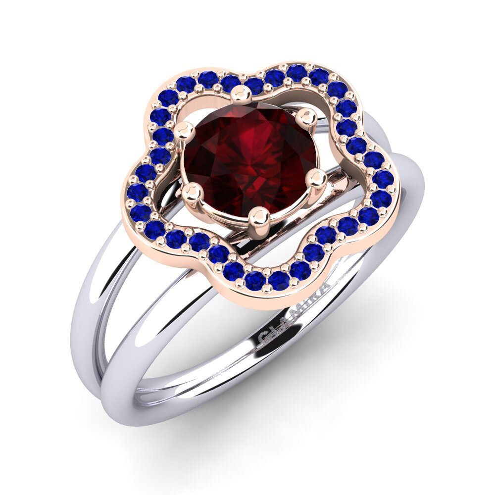 18ct White & Rose Gold Ring Kalidah
