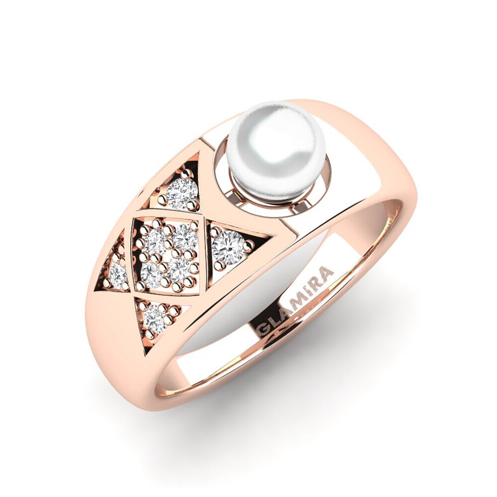 14K Rood Goud Pinkring Kalinaw