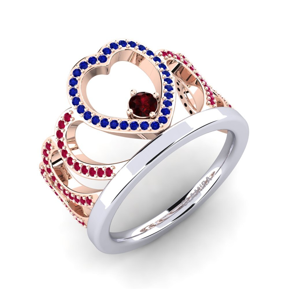 18ct White & Rose Gold Ring Kalpita